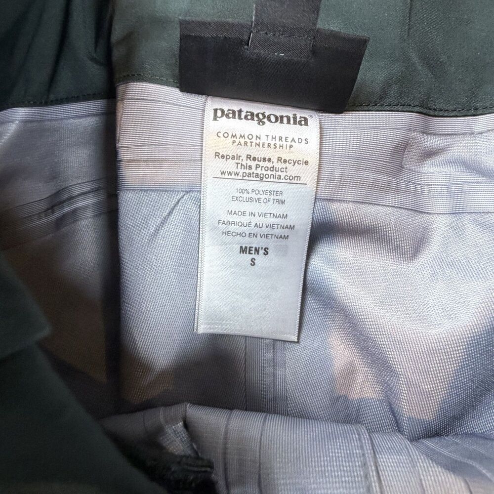 Patagonia Snow Pants Mens Small Green GTX Waterproof Ski Outdoor STY83215FA16 - Picture 10 of 13